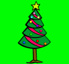 Dibujo Árbol de navidad II pintado por karla