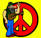 Dibujo Músico hippy pintado por polx-raider