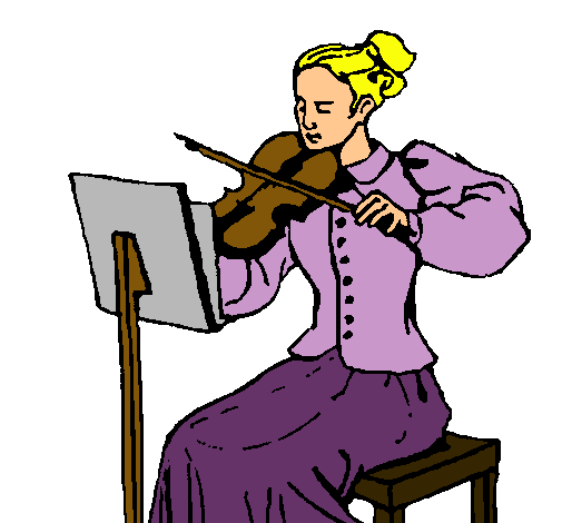 Dama violinista