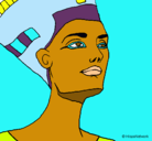 Dibujo Busto de Nefertiti pintado por pedro