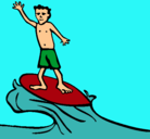Dibujo Surfista pintado por jessica