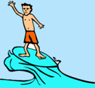 Dibujo Surfista pintado por ALAN