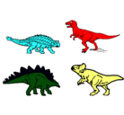 Dibujo Dinosaurios de tierra pintado por sebasti