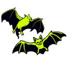 Dibujo Un par de murciélagos pintado por sonia
