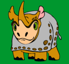 Dibujo Rinoceronte pintado por cristhian