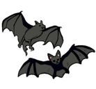 Dibujo Un par de murciélagos pintado por EMMANUEL