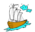 Dibujo Barco velero pintado por YAMIIIIIIIIIIIII