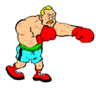 Dibujo Boxeador pintado por JAVI