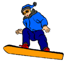 Dibujo Snowboard pintado por joselillo