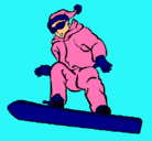 Dibujo Snowboard pintado por Kelly2012