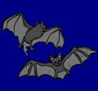 Dibujo Un par de murciélagos pintado por abigail