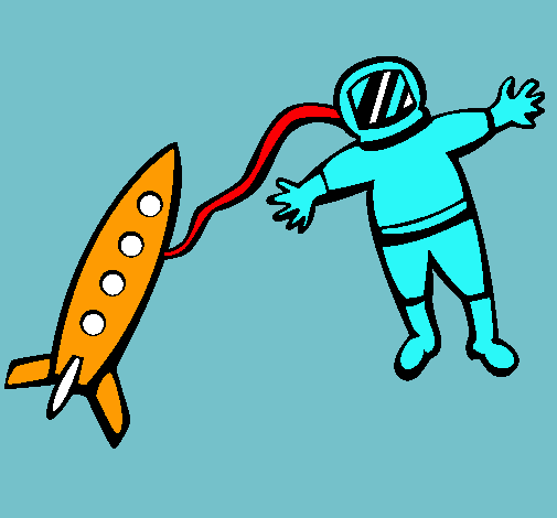 Cohete y astronauta