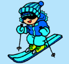 Dibujo Niño esquiando pintado por valeriabaez
