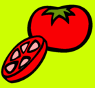 Dibujo Tomate pintado por pingu