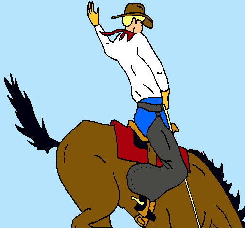 Vaquero en caballo