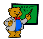 Dibujo Profesor oso pintado por sandra