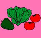 Dibujo Verduras pintado por ashley