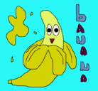 Dibujo Banana pintado por claudia