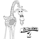 Dibujo Madagascar 2 Melman pintado por 1
