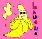 Dibujo Banana pintado por andrea