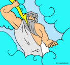 Dibujo Dios Zeus pintado por LAPITA
