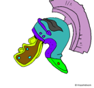 Dibujo Casco romano II pintado por nicolopazo3anitos