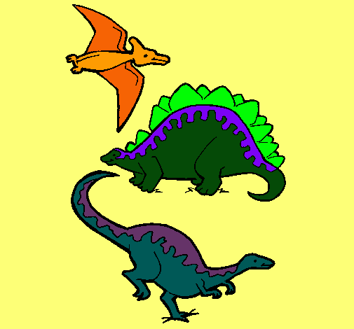 Tres clases de dinosaurios