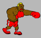 Dibujo Boxeador pintado por ale