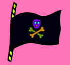 Dibujo Bandera pirata pintado por ALVARO