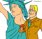 Dibujo Estados Unidos de América pintado por josemaria