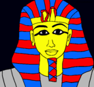 Dibujo Tutankamon pintado por condenadoamorir