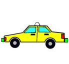 Dibujo Taxi pintado por Manuela