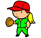 Dibujo Jugadora de béisbol pintado por sahiry2