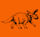 Dibujo Triceratops pintado por osvar