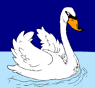 Dibujo Cisne en el agua pintado por bertamasruiz
