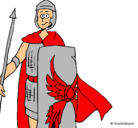 Dibujo Soldado romano II pintado por gladiador