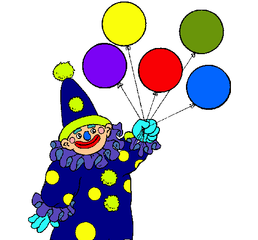 Payaso con globos