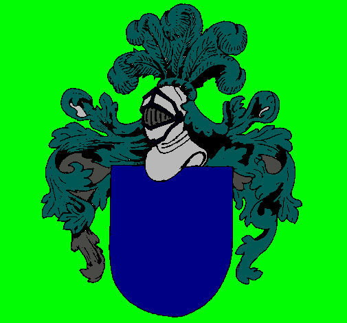 Escudo de armas y casco