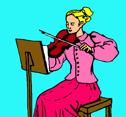 Dama violinista