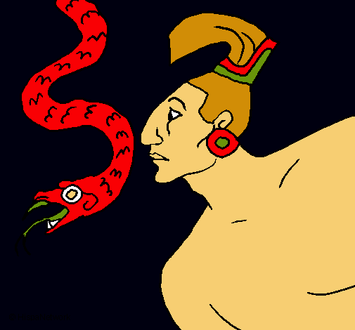 Serpiente y guerrero