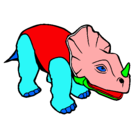 Dibujo Triceratops II pintado por TOMS