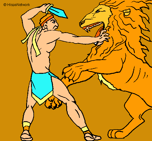 Gladiador contra león