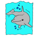 Dibujo Delfín pintado por derfin