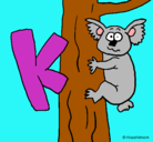 Dibujo Koala pintado por mona