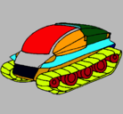 Dibujo Nave tanque pintado por CELIA