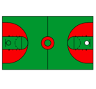 Dibujo Cancha pintado por cancha