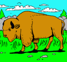 Dibujo Búfalo  pintado por DIEGO