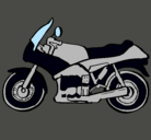 Dibujo Motocicleta pintado por greta