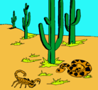 Dibujo Desierto pintado por animalesdeldesierto