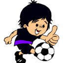Dibujo Chico jugando a fútbol pintado por brayangallardo